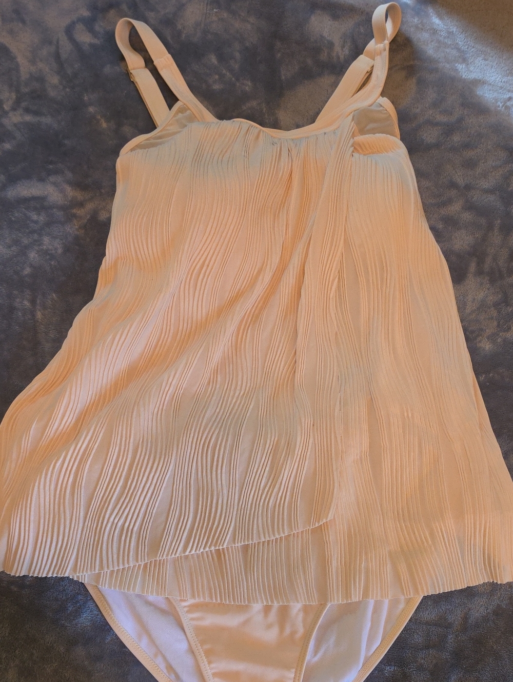 Cream Tankini XXL
